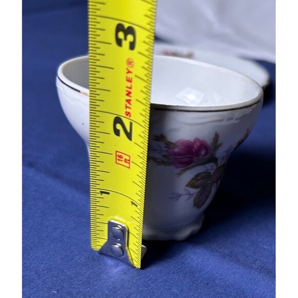 D’Lusso Home Collection Floral Teacup & Saucer Set Gold Handle Porcelain Vintage - Picture 4 of 9